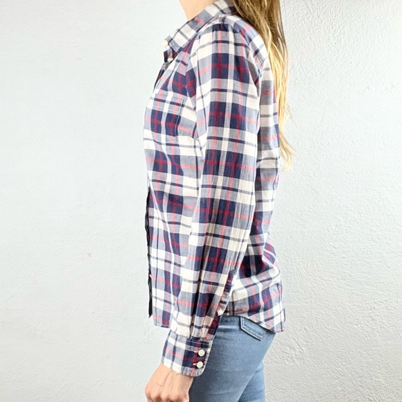J. CREW |👚MERCANTILE Plaid Button-Up Lightweight Long-Sleeved Shirt - Picture 5 of 11